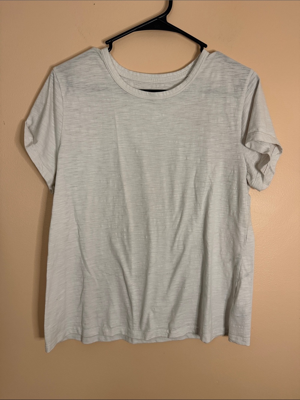 Time and Tru White Short Sleeve Crew Tee